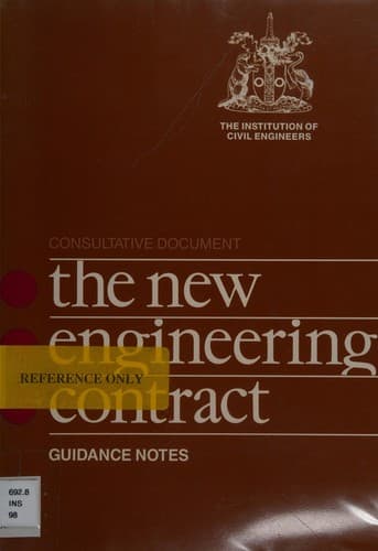 Cover image for The New Engineering Contract