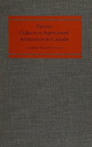 Cover image for Collective agreement arbitration in Canada