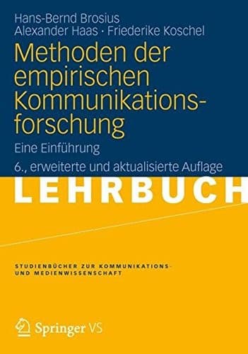 Cover image for Methoden der empirischen Kommunikationsforschung