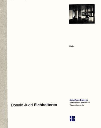 Cover image for Donald Judd