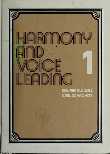 Cover image for Workbook, harmony and voice leading