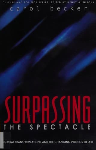 Cover image for Surpassing the spectacle