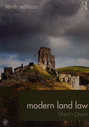 Cover image for Modern land law