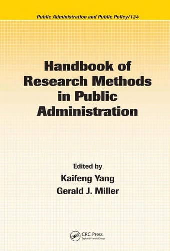 Cover image for Handbook of research methods in public administration