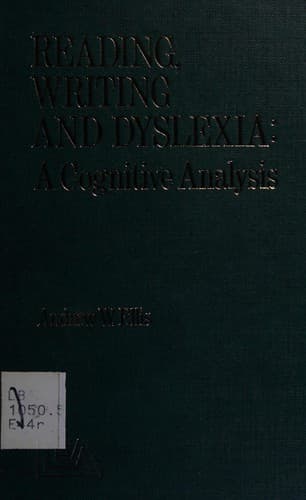 Cover image for READING WRITING AND DYSLEXIA
