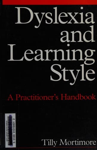 Cover image for Dyslexia and learning style