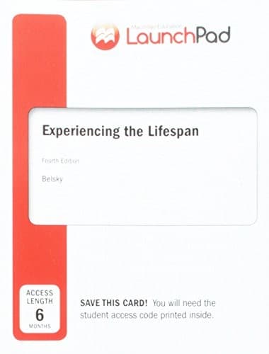 Cover image for LaunchPad for Experiencing the Life Span