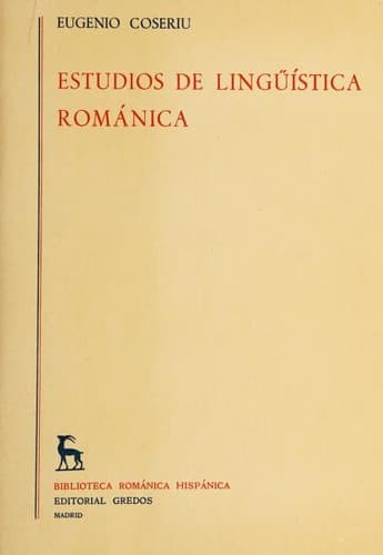 Cover image for Estudios de lingüística románica