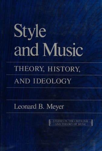 Cover image for Style and music
