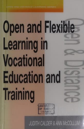Cover image for Open and flexible learning in vocational education and training