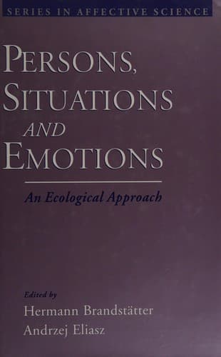 Cover image for Persons, situations, and emotions