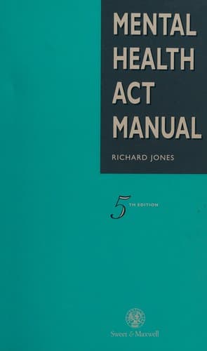 Cover image for Mental Health Act Manual