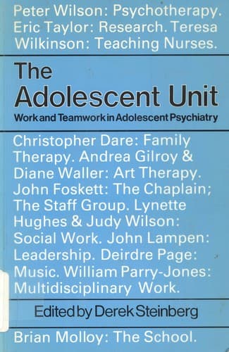 Cover image for The adolescent unit