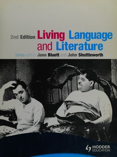 Cover image for Living language and literature
