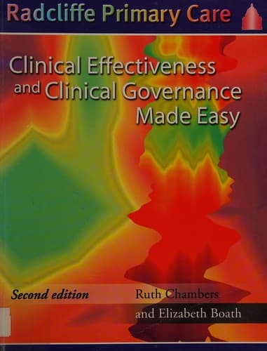 Cover image for Clinical effectiveness and clinical governance made easy
