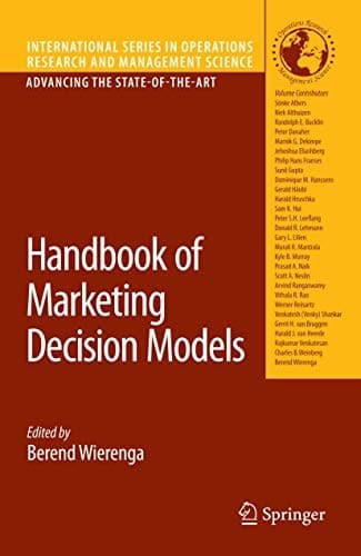 Cover image for Handbook of Marketing Decision Models