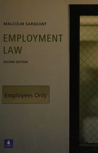 Cover image for Employment law
