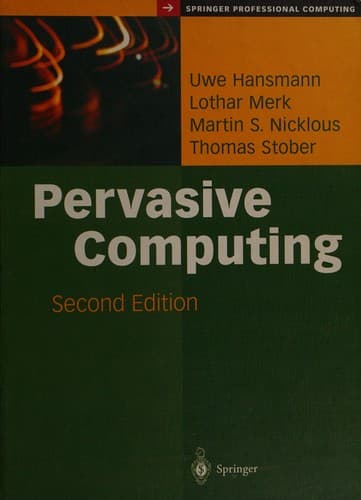 Cover image for Pervasive computing