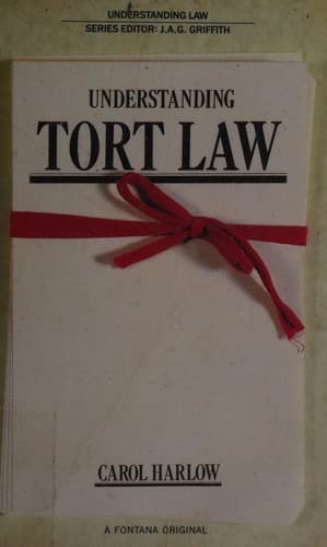 Cover image for Understanding Tort Law (Understanding Law)