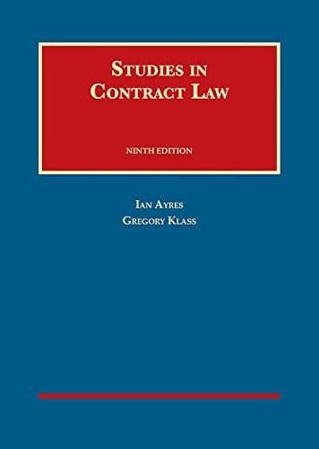 Cover image for Studies in Contract Law
