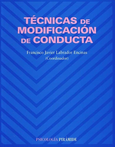Cover image for Técnicas de modificación de conducta