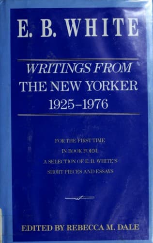 Cover image for Writings from the New Yorker