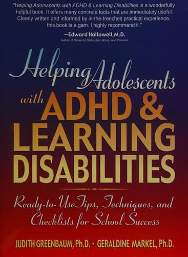 Helping adolescents with ADHD & learning disabilities