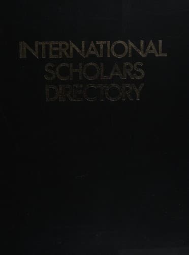 Cover image for International scholars directory