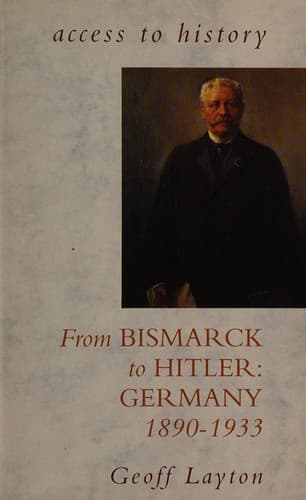 Cover image for From Bismarck to Hitler