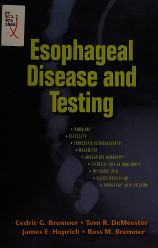 Cover image for Esophageal disease and testing