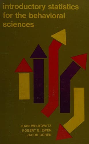 Cover image for Introductory statistics for the behavioral sciences