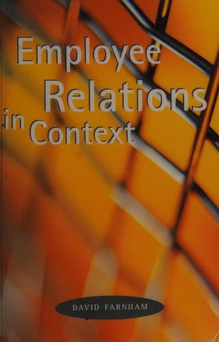 Cover image for Employee Relations in Context