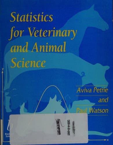 Cover image for Statistics for veterinary and animal science