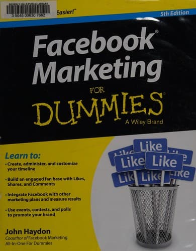 Cover image for Facebook marketing for dummies