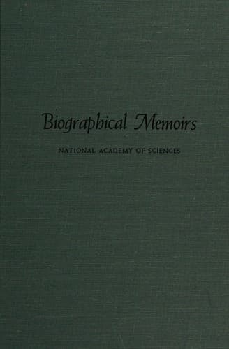 Cover image for Biographical memoirs