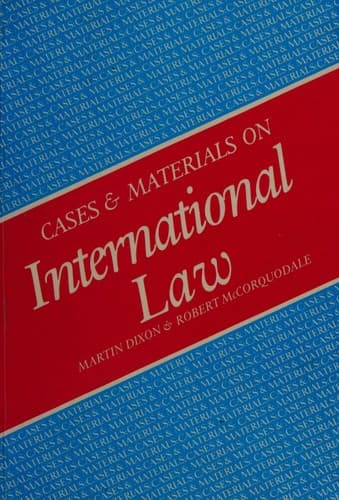 Cover image for Cases and materials on international law
