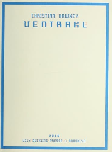 Cover image for Ventrakl