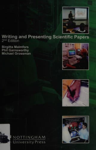 Cover image for WRITING AND PRESENTING SCIENTIFIC PAPERS.