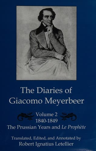 Cover image for The diaries of Giacomo Meyerbeer