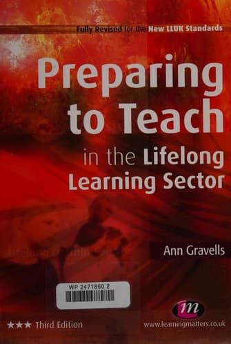 Cover image for Preparing to Teach in the Lifelong Learning Sector