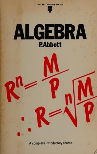 Cover image for Teach yourselfalgebra