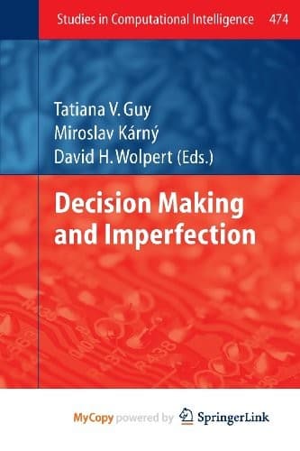 Cover image for Decision Making and Imperfection