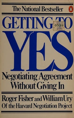 Cover image for Getting to yes