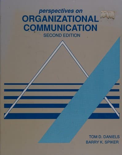 Cover image for Perspectives on organizational communication