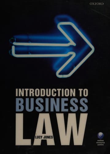 Cover image for Introduction to business law