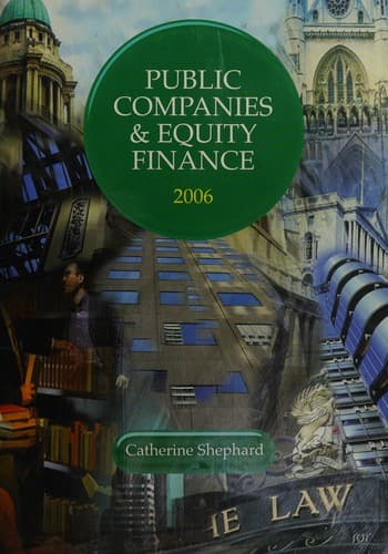 Cover image for Public companies and equity finance