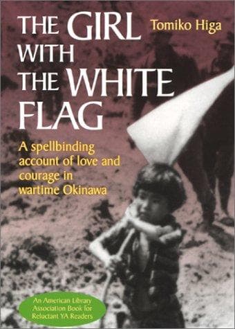 The girl with white flag