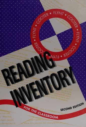 Cover image for Flynt-Cooter reading inventory for the classroom