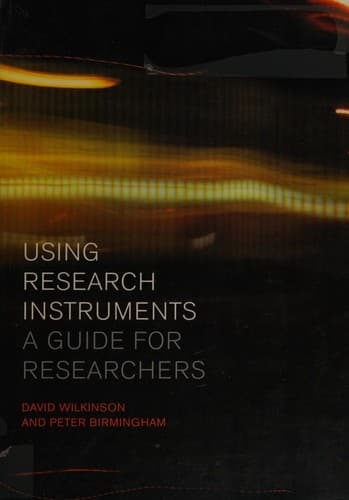 Cover image for Using research instruments