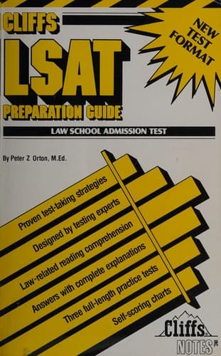 Cover image for Cliffs law school admission test